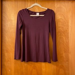 Long Sleeve Maroon Shirt